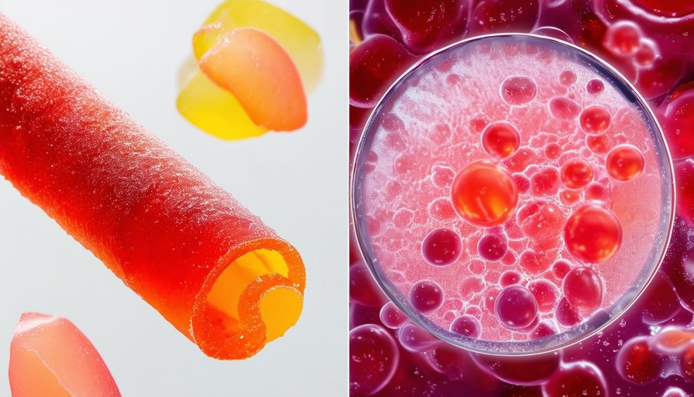 gelatin in fruit pulp